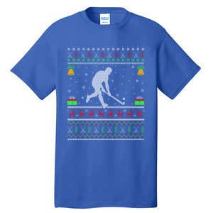 Field Hockey Sports Lover Xmas Ugly Field Hockey Christmas Gift Tall T-Shirt