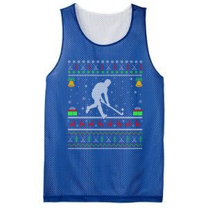 Field Hockey Sports Lover Xmas Ugly Field Hockey Christmas Gift Mesh Reversible Basketball Jersey Tank