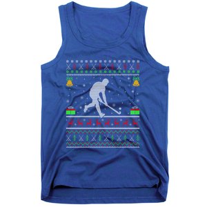 Field Hockey Sports Lover Xmas Ugly Field Hockey Christmas Gift Tank Top