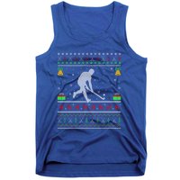 Field Hockey Sports Lover Xmas Ugly Field Hockey Christmas Gift Tank Top