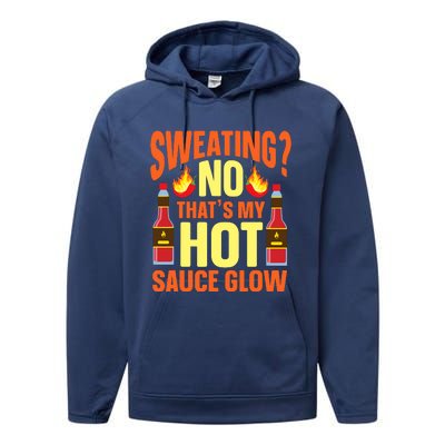 Funny Hot Sauce Performance Fleece Hoodie