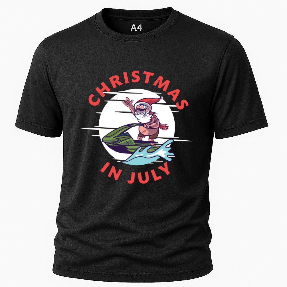 Funny Hawaiian Santa Santa Jet Ski Merry Christmas In July Gift Performance Shirt