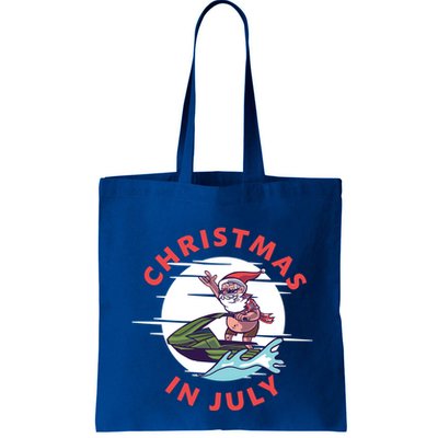 Funny Hawaiian Santa Santa Jet Ski Merry Christmas In July Gift Bag
