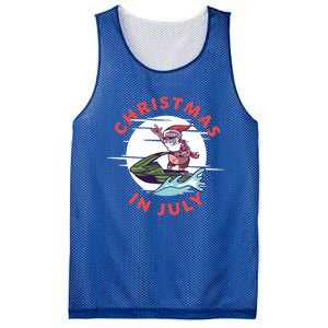 Funny Hawaiian Santa Santa Jet Ski Merry Christmas In July Gift Mesh Reversible Basketball Jersey Tank