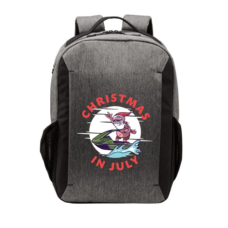 Funny Hawaiian Santa Santa Jet Ski Merry Christmas In July Gift Vector Backpack