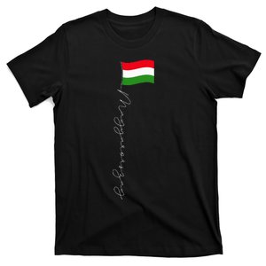 flag Hungary Signature Flag Pole Patriotic  T-Shirt