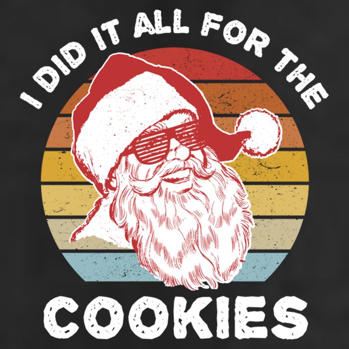 Funny Hipster Santa Cute Gift I Did It All For The Cookies Gift 11oz C Handle Ceramic Mug