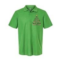 Funny Hockey Stick Christmas Pine Tree Gift Softstyle Adult Sport Polo