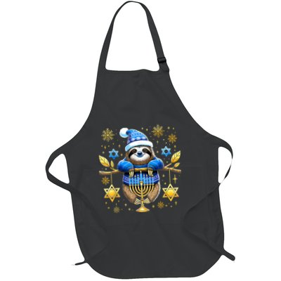 Funny Hanukkah Sloth Jewish Chanukah Sleeping Hanukkah Pjs Apron