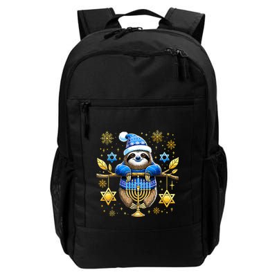 Funny Hanukkah Sloth Jewish Chanukah Sleeping Hanukkah Pjs Backpack