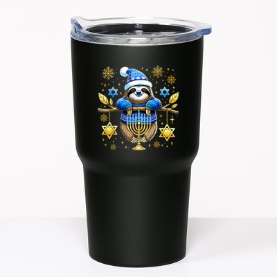 Funny Hanukkah Sloth Jewish Chanukah Sleeping Hanukkah Pjs Tumbler