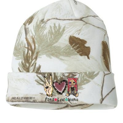 Funny Halloween Shirts, Peace Love Voodoo Kati Licensed 12" Camo Beanie