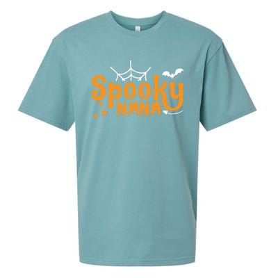 Funny Halloween Spooky Nana Gift Sueded Cloud Jersey T-Shirt