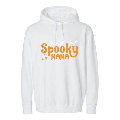 Funny Halloween Spooky Nana Gift Garment-Dyed Fleece Hoodie