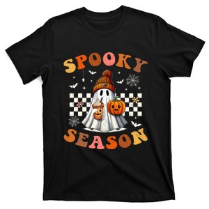 Funny Halloween Spooky Season Ghost Pumpkin T-Shirt