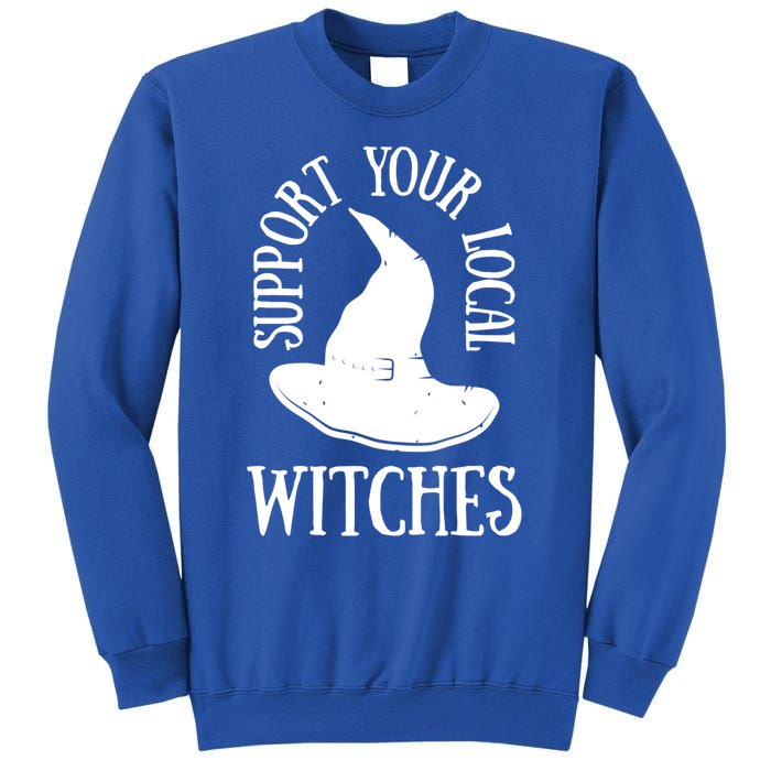 Funny Halloween Support Your Local Witches Funny Gift Sweatshirt