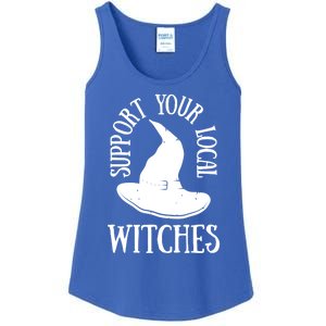 Funny Halloween Support Your Local Witches Funny Gift Ladies Essential Tank