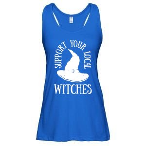 Funny Halloween Support Your Local Witches Funny Gift Ladies Essential Flowy Tank