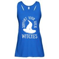 Funny Halloween Support Your Local Witches Funny Gift Ladies Essential Flowy Tank