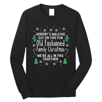 Festive Holiday Sweater Classic Christmas Design Long Sleeve Shirt