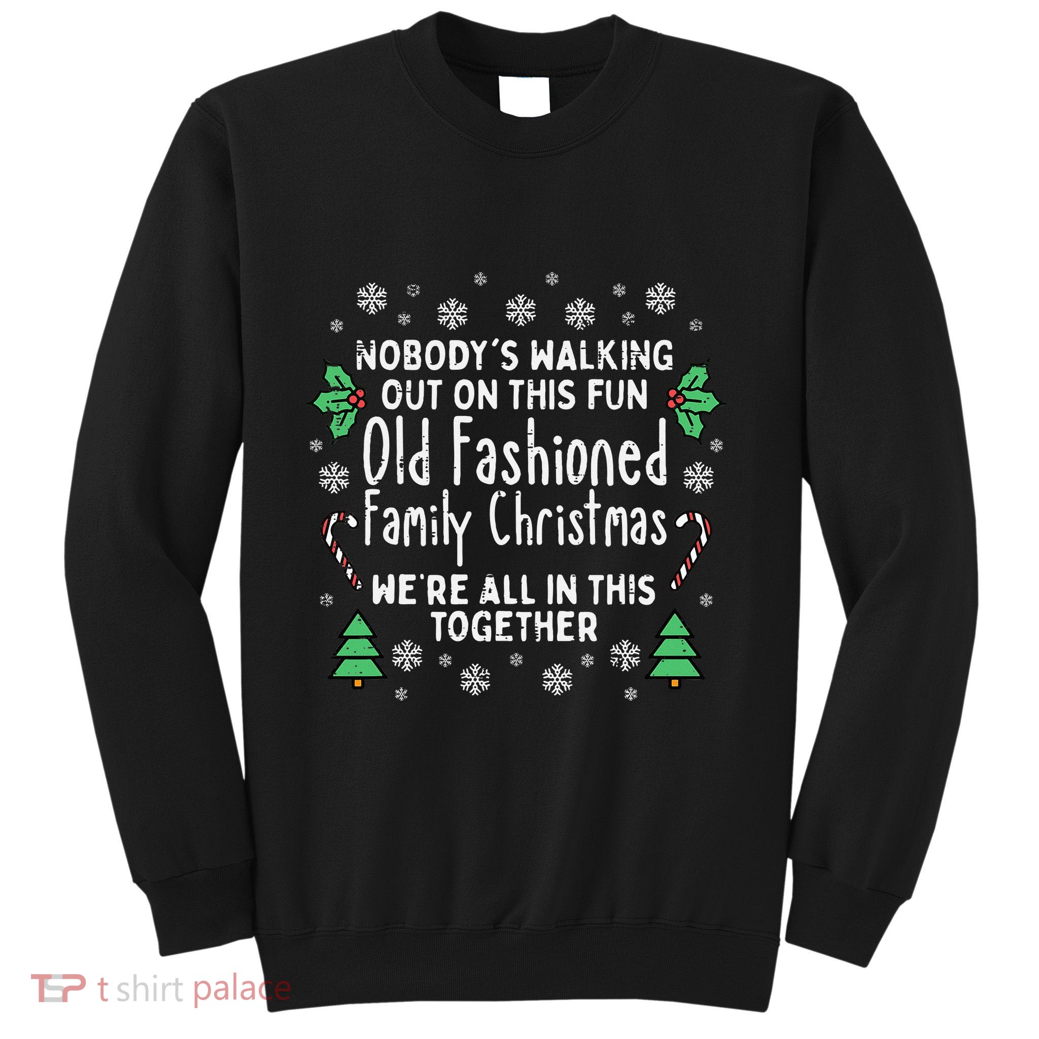 Festive Holiday Sweater Classic Christmas Design Sweatshirt