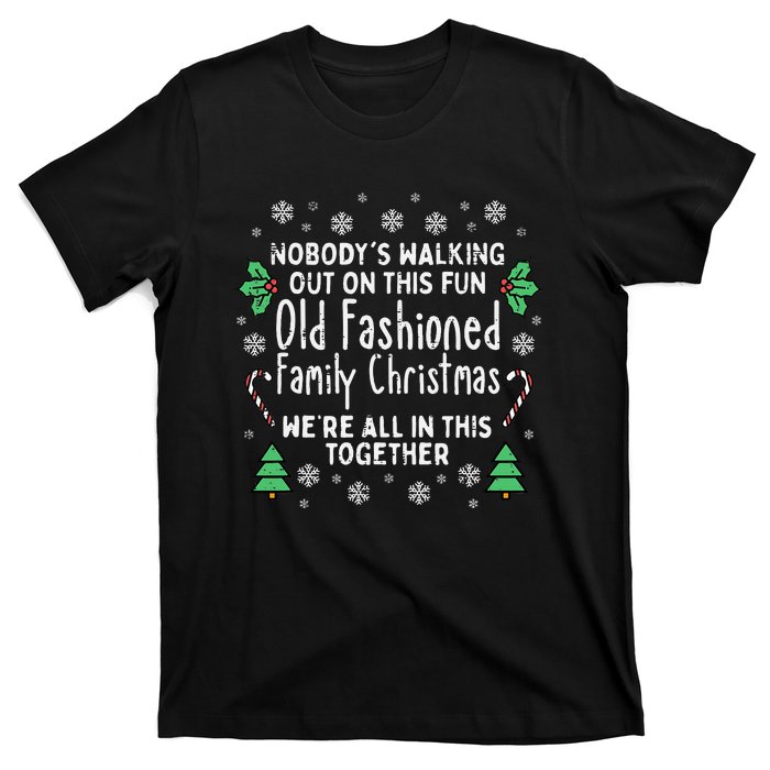 Festive Holiday Sweater Classic Christmas Design T-Shirt