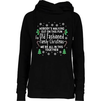 Festive Holiday Sweater Classic Christmas Design Womens Funnel Neck Pullover Hood