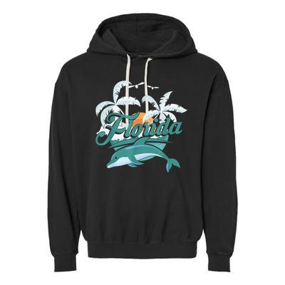 Floridian Home State Summer Florida Garment-Dyed Fleece Hoodie
