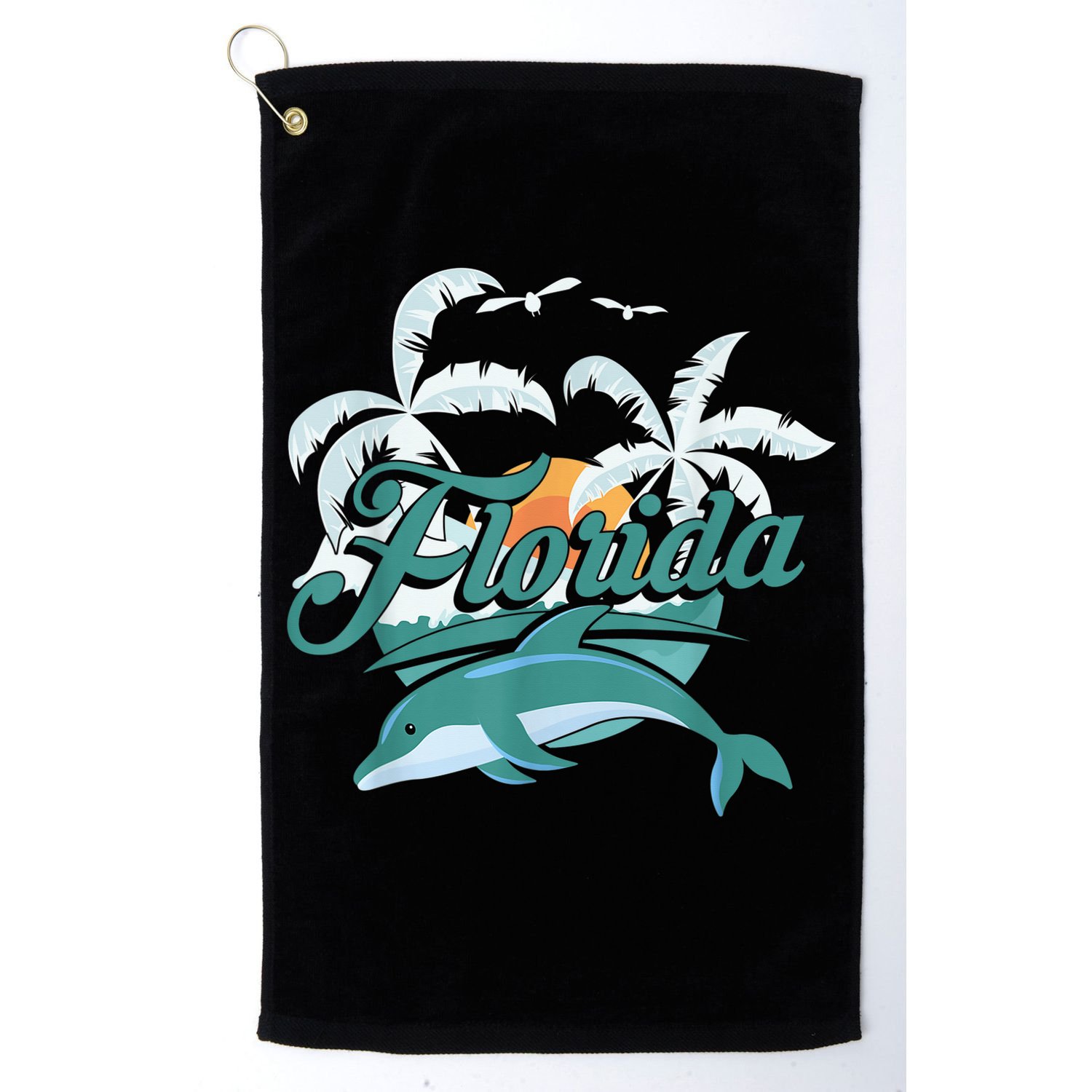 Floridian Home State Summer Florida Golf Towel