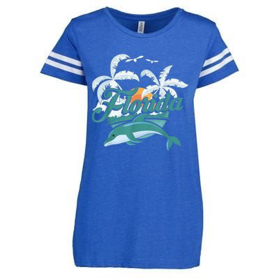 Floridian Home State Summer Florida Enza Ladies Jersey Football T-Shirt