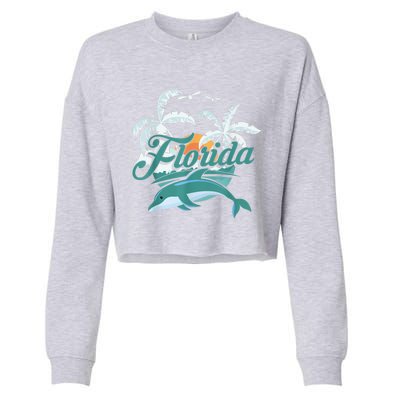 Floridian Home State Summer Florida Cropped Pullover Crew