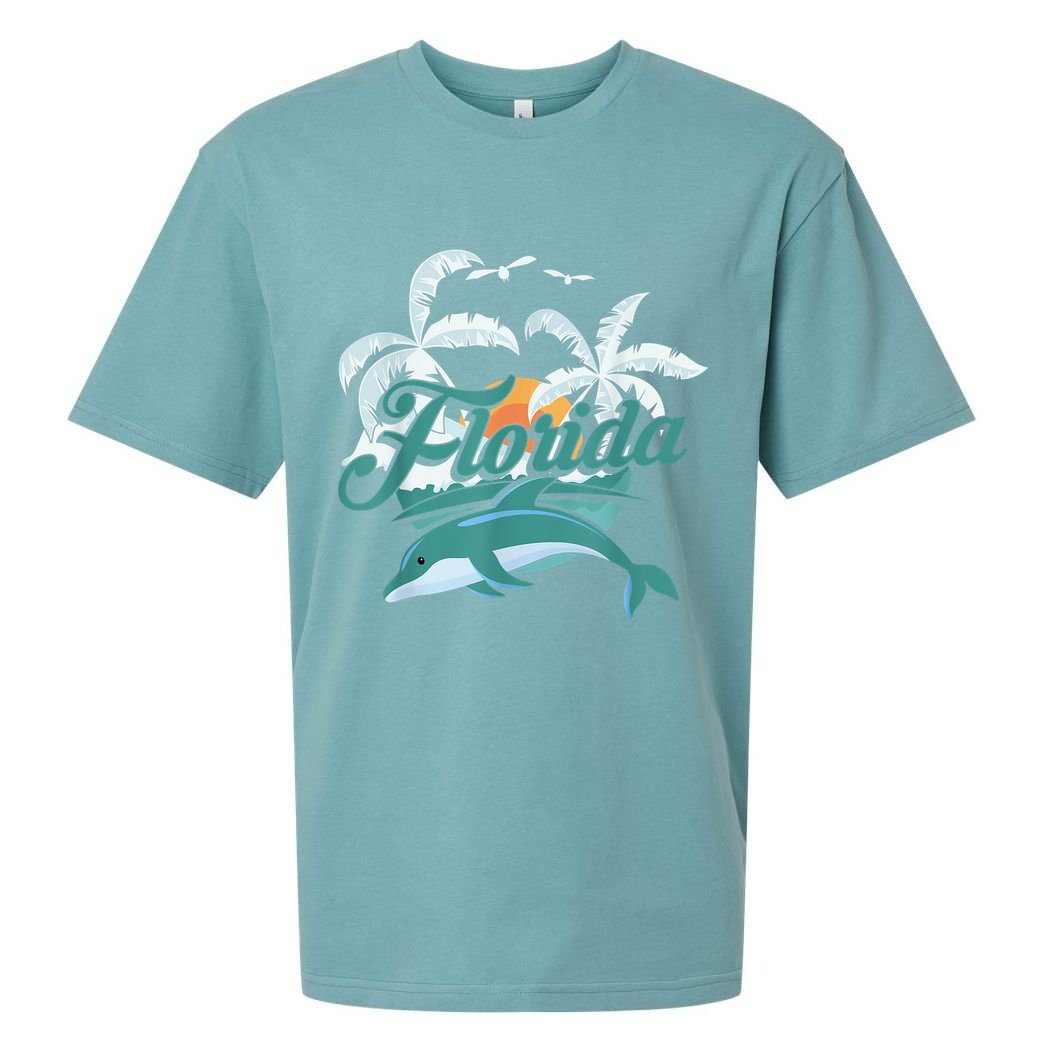 Floridian Home State Summer Florida Sueded Cloud Jersey T-Shirt