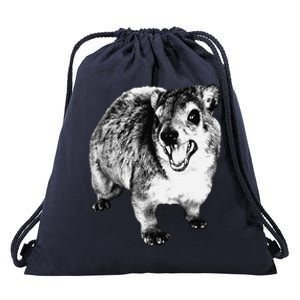 Funny Hyrax Specific Meme Drawstring Bag