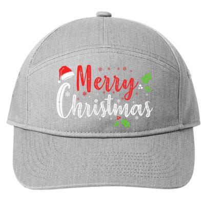 Festive Holiday Season Gathering 7-Panel Snapback Hat