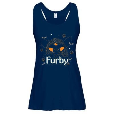 Furby Halloween Spooky Lines Pumpkin Furby Ladies Essential Flowy Tank