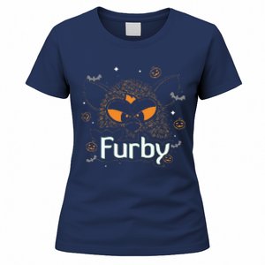 Furby Halloween Spooky Lines Pumpkin Furby Women's T-Shirt