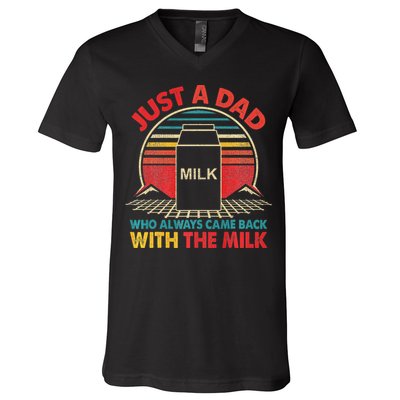 Funny Humor Sarcastic Quote Funny Fathers Day For Dad Gift V-Neck T-Shirt
