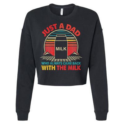 Funny Humor Sarcastic Quote Funny Fathers Day For Dad Gift Cropped Pullover Crew
