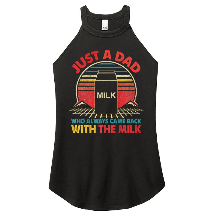 Funny Humor Sarcastic Quote Funny Fathers Day For Dad Gift Women's Perfect Tri Rocker Tank