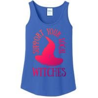 Funny Halloween Support Your Local Witches Funny Gift Ladies Essential Tank