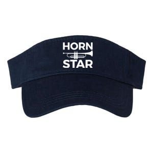 Funny Horn Star Trumpet Players Trumpetist Band Gift Valucap Bio-Washed Visor