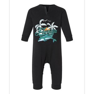 Floridian Home State Summer Florida Infant Fleece One Piece