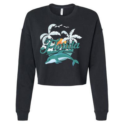 Floridian Home State Summer Florida Cropped Pullover Crew