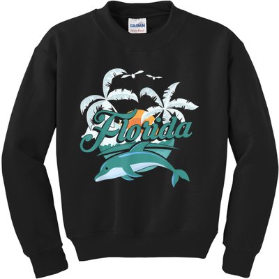 Floridian Home State Summer Florida Kids Sweatshirt