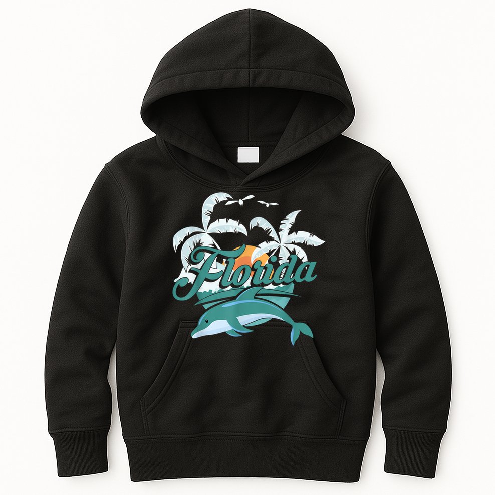 Floridian Home State Summer Florida Kids Hoodie