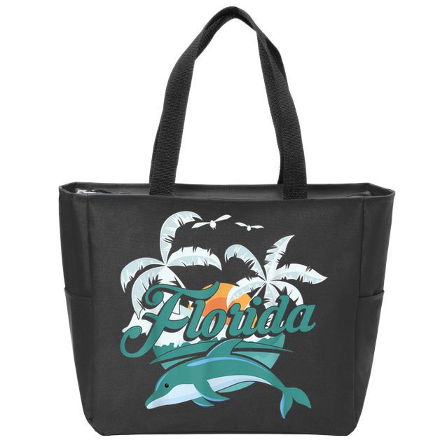 Floridian Home State Summer Florida Zip Tote Bag