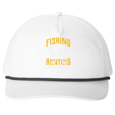 Fishing & Hunting Solve My Problems Funny Gift Snapback Five-Panel Rope Hat