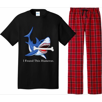 Funny Halloween Shark I Found This Humerus Costume Gift Pajama Set