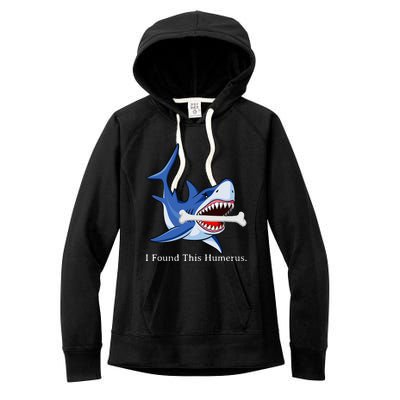 Funny Halloween Shark I Found This Humerus Costume Gift Women's Fleece Hoodie