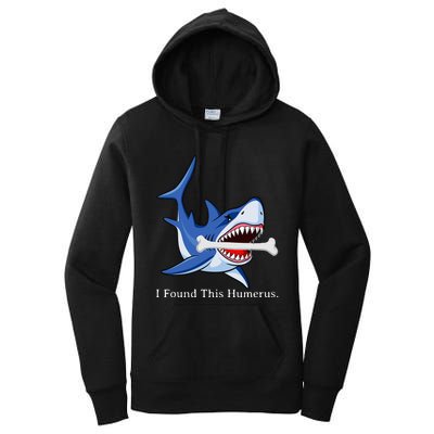 Funny Halloween Shark I Found This Humerus Costume Gift Women's Pullover Hoodie